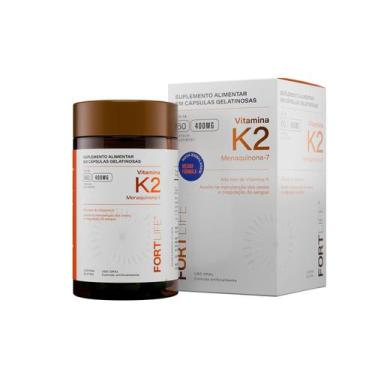 Imagem de Suplemeto Alimentar Vitamina K2 400mg 60 Cápsulas FortLife - Fortlife 