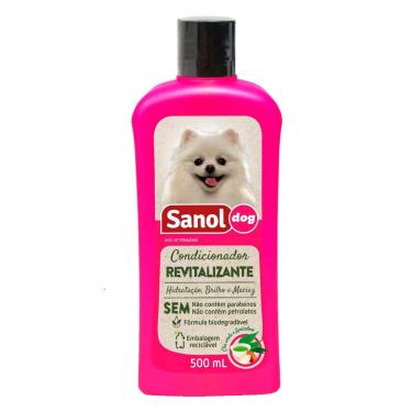 Imagem de Condicionador Veterinário Sanol Dog Revitalizante Chá Verde e Amêndoas 500ml