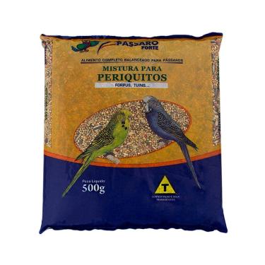 Imagem de Ração para Pássaros Pássaro Forte Mistura para Periquitos com 500g