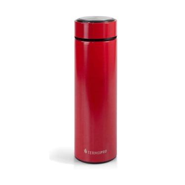 Imagem de Squeeze Térmico Em Inox Vermelho 500Ml - Termopro - MARCAMIX