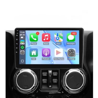 Imagem de Leadfan Rádio estéreo para Dodge RAM 1500 2500 3500 2009-2012 Dodge Grand Caravan 2011-2014 Chrysler Town & Country 2007-2010, tela sensível ao toque de 10,1 polegadas CarPlay Android Auto FM GPS BT