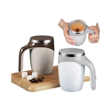 Imagem de Caneca Térmica Copo Magnética Misturador Mixer Café 380Ml -
