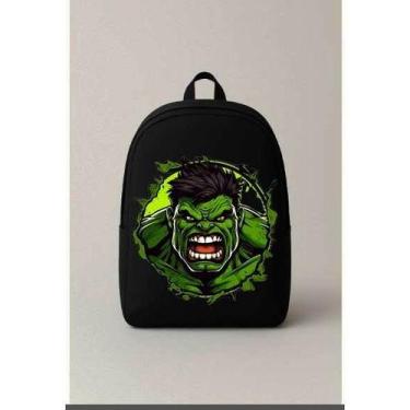Imagem de Mochila Escolar Estampada Hulk Heroi Bolsa Ideal Para Passeios e Viage