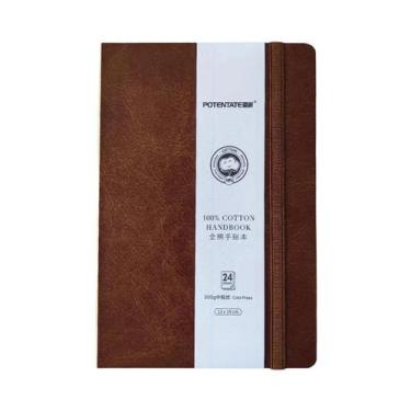 Imagem de Caderno De Papel Para Aquarela 100% Algodão Com 24 Folhas 10x10cm 9x14