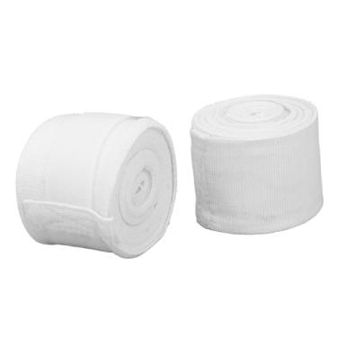 Imagem de Generic Kickboxing Hand Wraps 5m Cotton Boxing Handwraps para Esportes de Secagem Rápida Semi Elástico (Branco)
