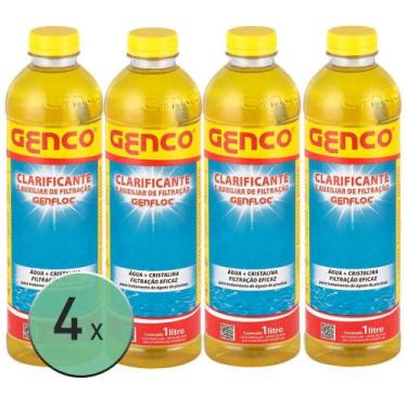 Imagem de Kit 4x Clarificante Genfloc 1L - Genco