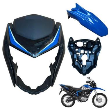 Imagem de Kit Carenagem Frontal Nxr Bros 160 modelo 2016 Até 2021 Máscara do Far