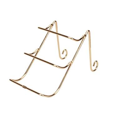 Imagem de Suporte de garrafa de vinho de 3 andares Suporte de exibição de armário de arte de ferro decoração de sala de estar 3 garrafas de rack de vinho