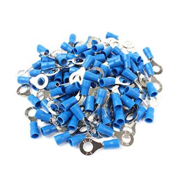 Imagem de 50PCS RV2-6 Anel Azul Terminal Isolado Cabo Conector Terno 1,5-2,5 mm Terminal Elétrico Crimpagem