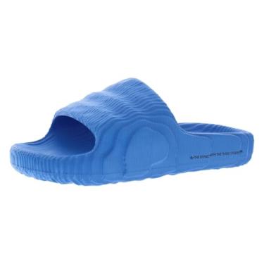 Imagem de adidas Sapato masculino Adilette 22 Slide, Azul/preto/preto, 5 US