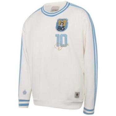 Imagem de Blusa Moletom Argentina Retrô 10 Dios Masculina-Masculino