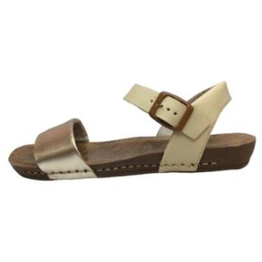 Imagem de Sandália Anatomica Andacco Confort OffWhite c/ Couro-Feminino