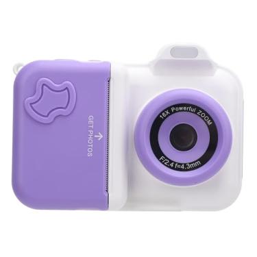 Imagem de Fabater Câmera Portátil de Impressão Instantânea Digital Com Lente Dupla Selfie Com Flash 32 GB, para Viagens, ABS, Azul (Violeta Branco)