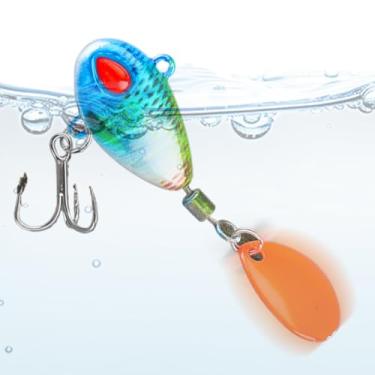 Imagem de Iscas de de água doce, iscas falsas de robalo, acessório de esportes ao ar livre, isca vibratória para acampamento, , lago, truta, riachos, poleiro noturno, amantes de água salgada e