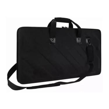 Imagem de KiBcsLic Estojo de viagem para controladores de DJ, com zíper bidirecional, portátil, à prova de choque, acessório para equipamentos, bolsa de armazenamento em, Comprimento 60 Cm