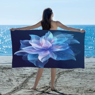 Imagem de hongjinglin Toalha de praia absorvente de secagem rápida flor dos sonhos linda microfibra leve toalha de piscina toalhas de banho macias sem areia para praia, natação, banheiro, chuveiro, acampamento
