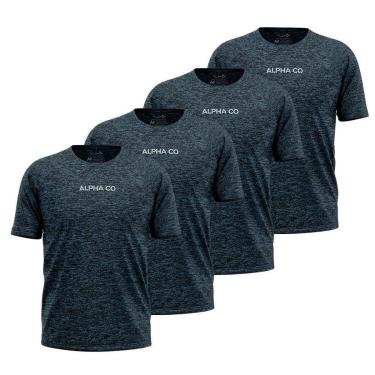 Imagem de Kit 4 Camisetas Dry Alpha Co Masculina-Masculino