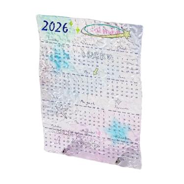 Imagem de Calendário 2026,Planner de Acrílico Transparente Decorativo | Com 12 Meses Em Tamanho Pequeno,Decoração Para Estudo Organização Escolar Casa