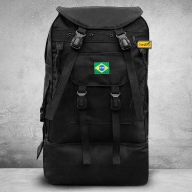 Imagem de Mochila Impermeável Viagem Camping Acampamento Motoqueiro Mega Reforça