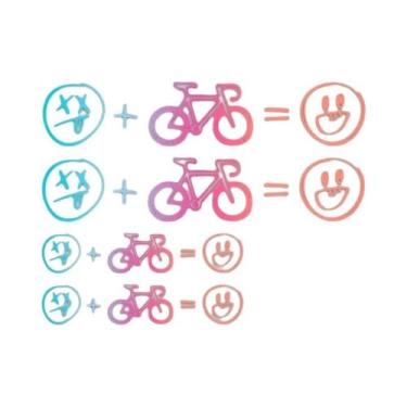Imagem de Adesivos De Bicicleta Happy Face 4pcs Decoração Universal Para Motocic