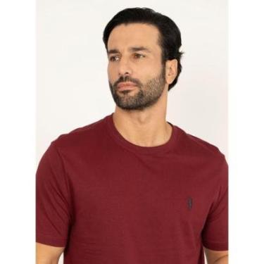 Imagem de Camiseta Aleatory Lisa Borgonha-Masculino