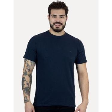 Imagem de Camiseta Dudalina Masculina Textura Favo Azul Marinho-Masculino