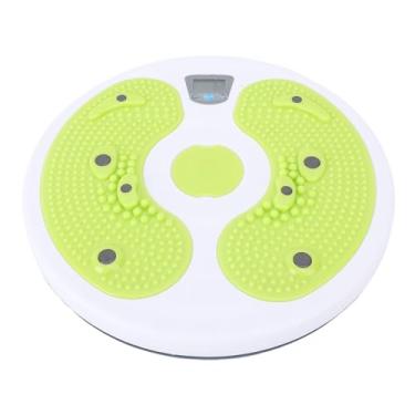 Imagem de Abs Twist Board Core Exercício Disco de torção de cintura com contador digital Pontos de massagem nos pés Material PP portátil para ginástica em casa Treino Fitness (Verde)