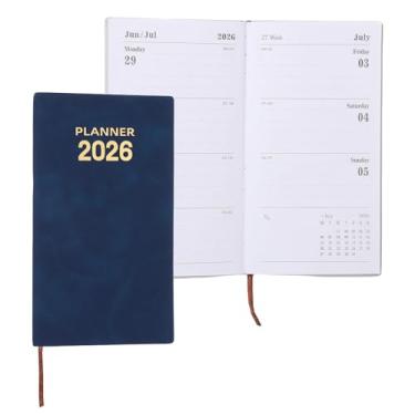Imagem de PATIKIL Caderno Agenda 2026, A6, 64 folhas sem data, para fazer diários, semanais, mensais, rastreador, bolso, para escritório, casa, estudo, trabalho, gerenciamento de tempo, hábito de fitness