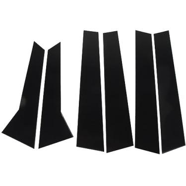 Imagem de Naroote Decalque Protetor Preto Brilhante da Janela Dos Cargos da Coluna B para 95b 2014-2023, Material Durável do Pc, 6 Pces para a Janela Lateral Carro