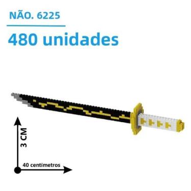 Imagem de Espada Samurai, Lâmina Ninja, Katana, 480 Peças De Blocos De Montar, B