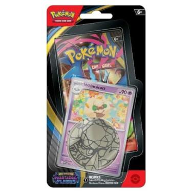 Imagem de Pokemon Trading Card Game Phantasmal Flames Checklane Blister Pack, Includes Promo Card and Collector Coin (Whimsicott)