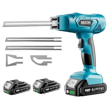 Imagem de SEESII Cortador de espuma sem fio: kit de faca quente elétrica com baterias de 2 × 2000 mAh