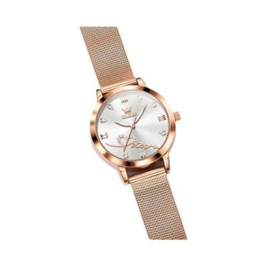 Imagem de Relógio Feminino À Prova D'Água Luminosa OLEVS 5530 Com Escala De Diam