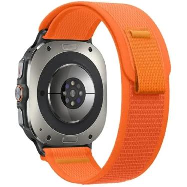 Imagem de QPDRNC Pulseira esportiva de nylon para Samsung Galaxy Watch Ultra de 47 mm sem lacunas para Samsung Watch Ultra Band Correa, Ultra 47mm, Ágata