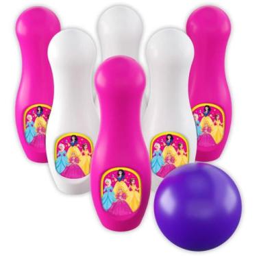 Imagem de Boliche Princesas com 6 Pinos + Bola GGB Plástico