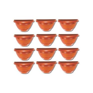 Imagem de Vasos Plásticos Vaso Meia Lua Cerâmico 12 Peças Para Plantar - babykid