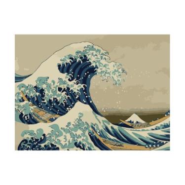 Imagem de TELA PINTURA NUMERADA A GRANDE ONDA 40X50 C3040-W4034