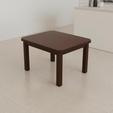 Imagem de Mesa de Madeira Avulsa Pequena Quadrada 4 Cadeiras Cozinha - Repleta