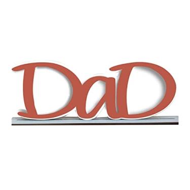 Imagem de Molduras criativas de madeira alfabeto pai PaPa quadro quadro quadro DIY artesanato casa desktop quadro decoração moldura (B) (E)