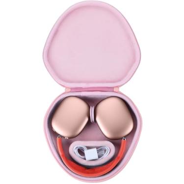 Imagem de Peyyargo Capa rígida de transporte com modo de suspensão de substituição para fones de ouvido sem fio Apple AirPods Max (rosa)