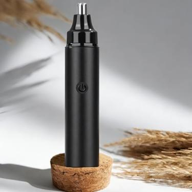 Imagem de Aparador de pelos faciais indolor – Ferramenta unissex de remoção de nariz e sobrancelha, alimentado por bateria AAA (bateria não incluída)