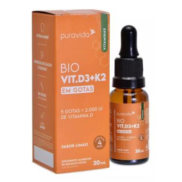Imagem de Vitamina D3 + K2 Gotas Puravida 20ml-Unissex