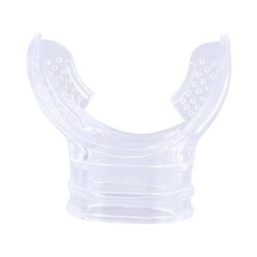 Imagem de Tubo De Mergulho De Silicone Transparente Com Bocal Para Snorkel E Reg