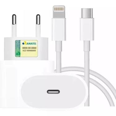 Imagem de Carregador Turbo 20w Cabo/lightning Usb.c Compatível Iphone 7 8 11 12 13 14 Pro Max X Xr Xs