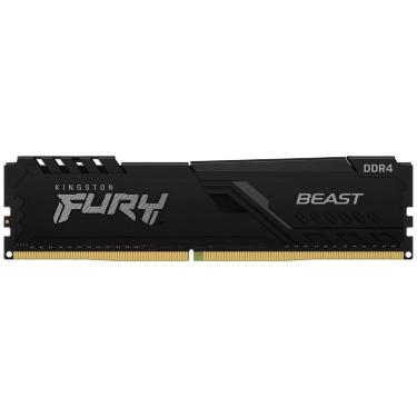Imagem de Memoria RAM Kingston Fury Beast, 16GB, 3200MT/s, DDR4, CL16, DIMM, 1Gx8, Preto - KF432C16BB1/16WP-Unissex