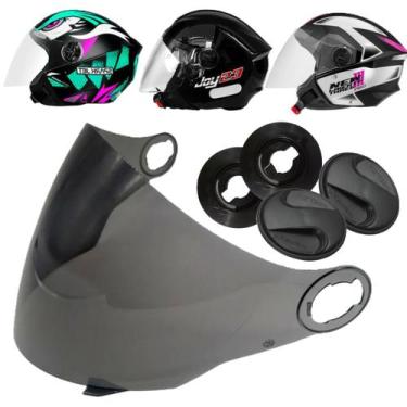 Imagem de Viseira Botoes Reparo Joy 23 / New Liberty 3 - Polivisor, Fume