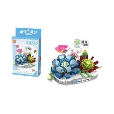 Imagem de Blocos De Montar LOZ: Cacto Suculento Menina - Brinquedo De Montagem D