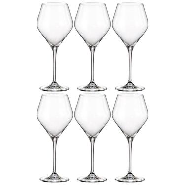 Imagem de Conjunto de Taças para Vinho Bohemia Loxia em Cristal 400ml - 6 Peças