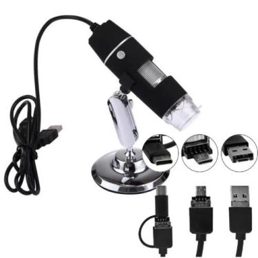 Imagem de Microscópio Digital USB HD Zoom 1000x Profissional Câmera 2MP - Lelong