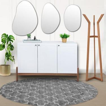 Imagem de Balcão Buffet Vênus em e 136cm MDF Natural/Fendi - Bac Móveis